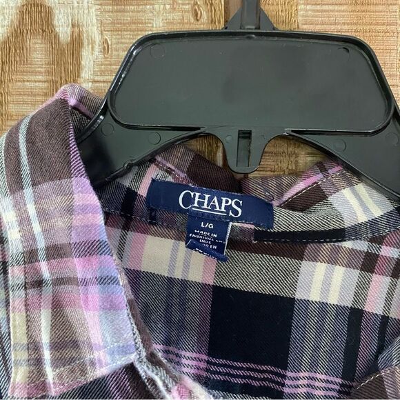 Chaps Plaid Button Down Shirt - Picture 2 of 3